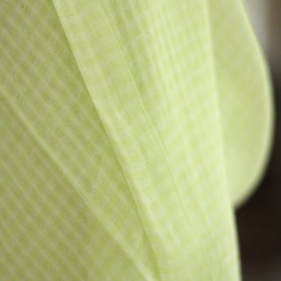 JIGSAW Light Celery Green Striped Scarf or Wrap - Picture 4 of 4